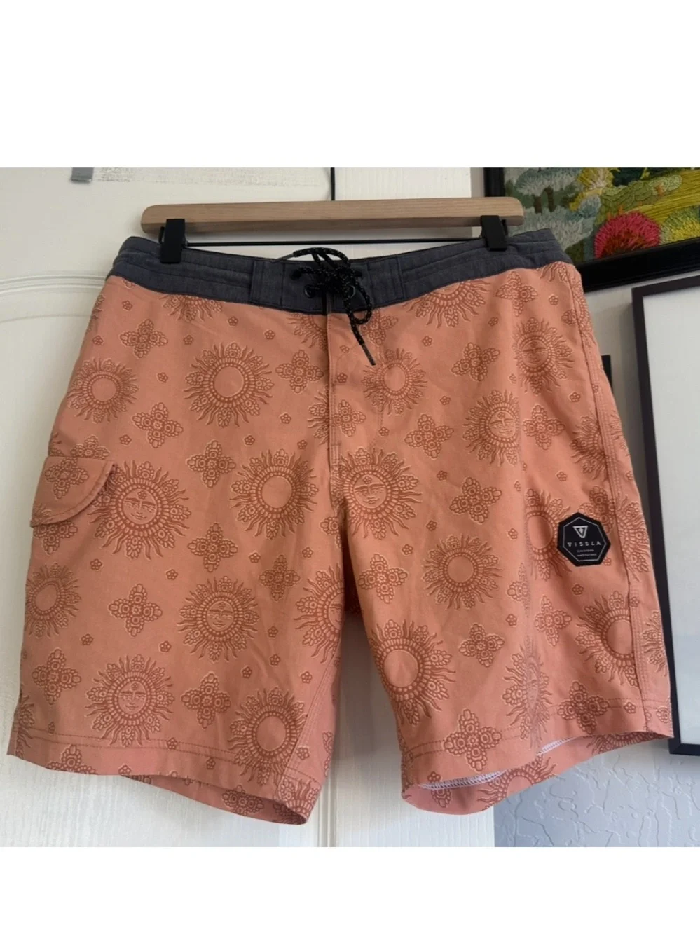 VISSLA “Sun God” Board Shorts. Size: 31. Excellent condition